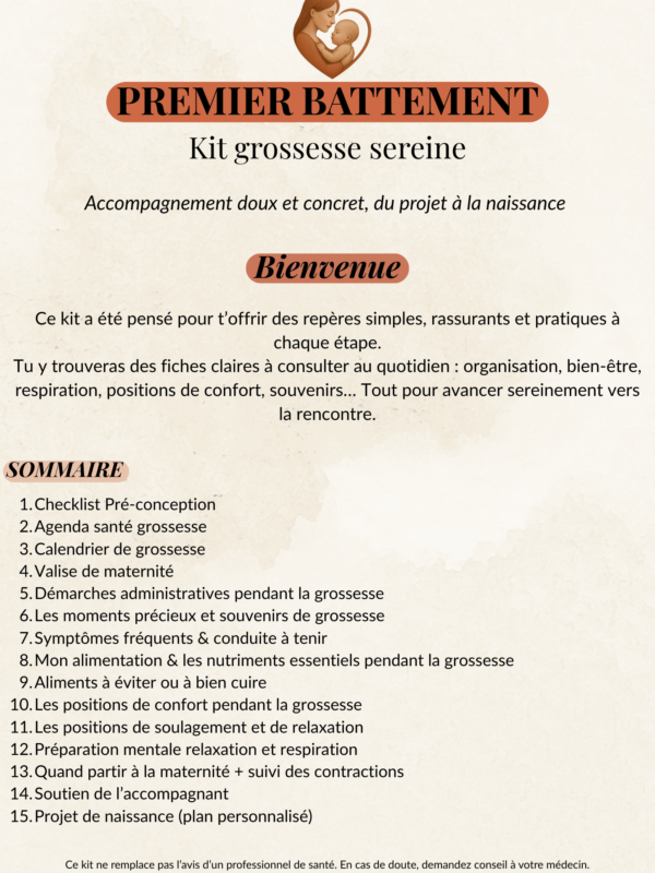 Kit Grossesse Sereine